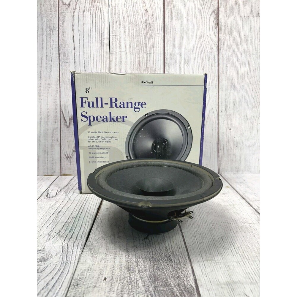 Radio Shack - Speaker Vintage 8" Full Range Speaker Replacement - Damaged WORKS